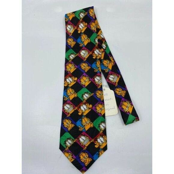 NWT Garfield Neck Tie Multicolor Novelty Item
