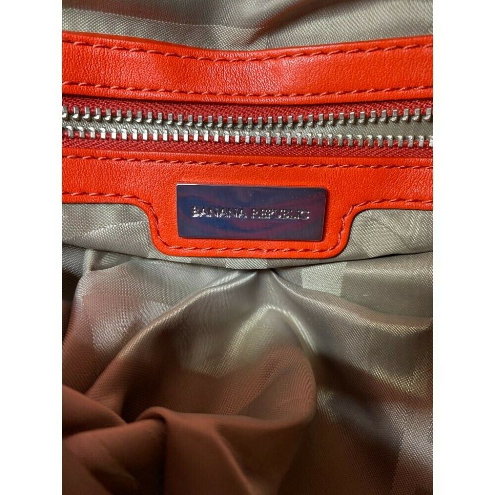 Banana Republic Red Leather Shoulder Bag