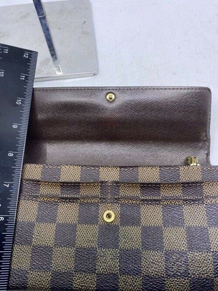 Louis Vuitton Brown Sarah De Large Canvas Travel Ca2057 Wallet
