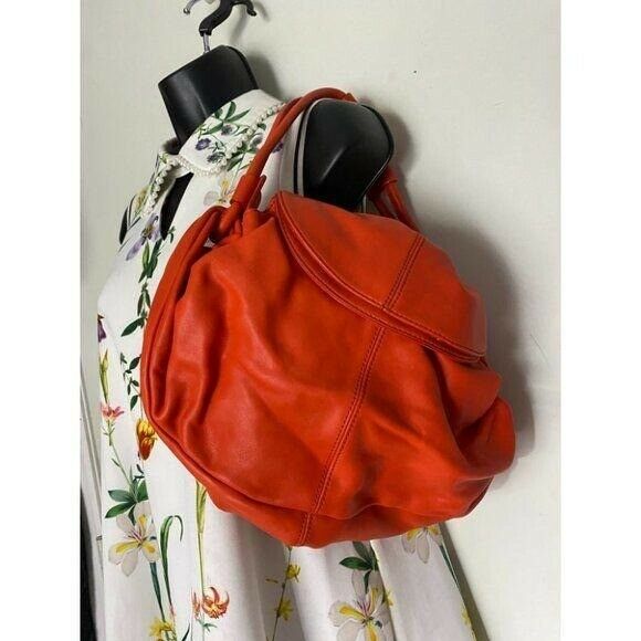 Banana Republic Red Leather Shoulder Bag