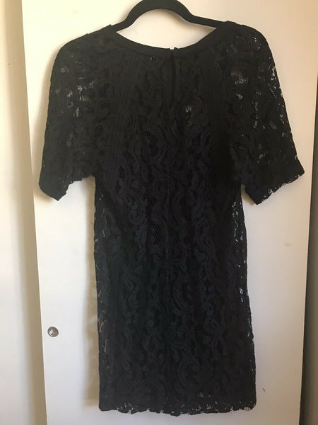 MAJE Black Lace Dress Size 1