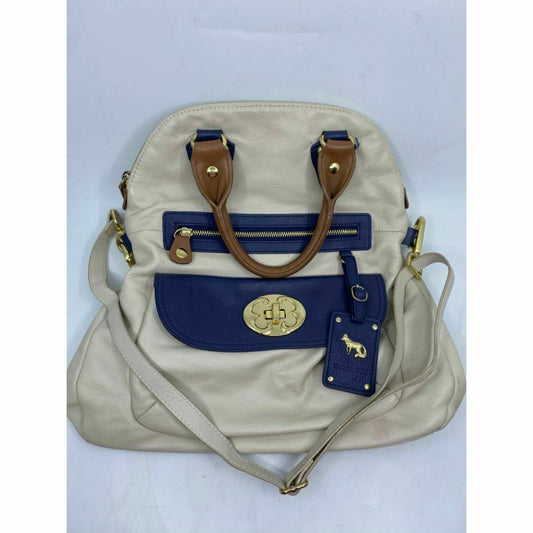 Emma Fox Cream Leather Shoulder Bag