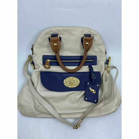 Emma Fox Cream Leather Shoulder Bag