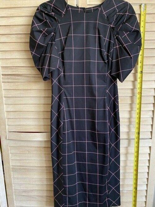 milly black pink new printed msrp short casual dress