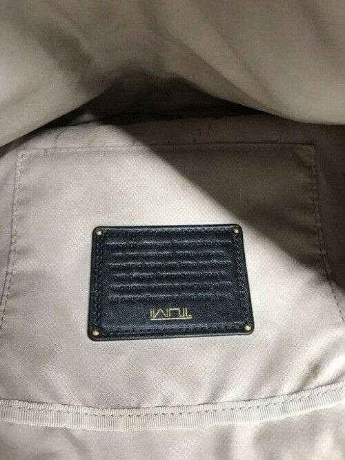 tumi messenger black nylon cross body bag