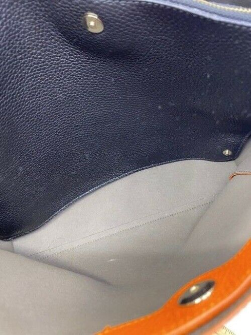 Furla Eden Orange Leather Shoulder Bag