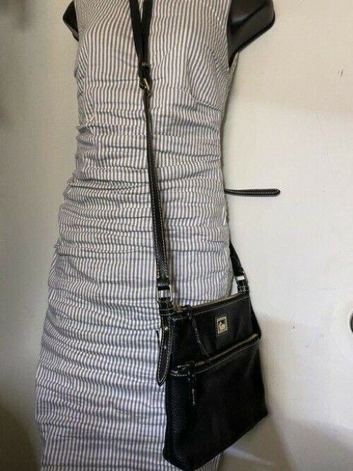 Dooney and Bourke black leather cross body bag