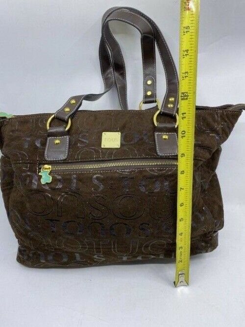 tous msrp brown suede leather cross body bag