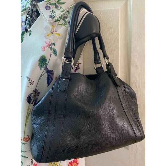 cole haan women s black leather shoulder bag