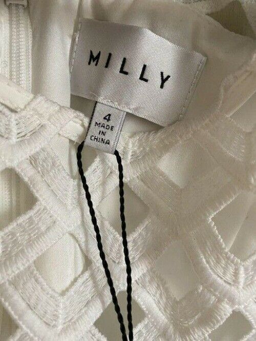 milly white new msrp short formal dress