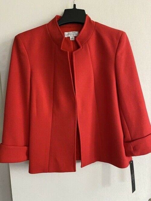 elie tahari red jacket
