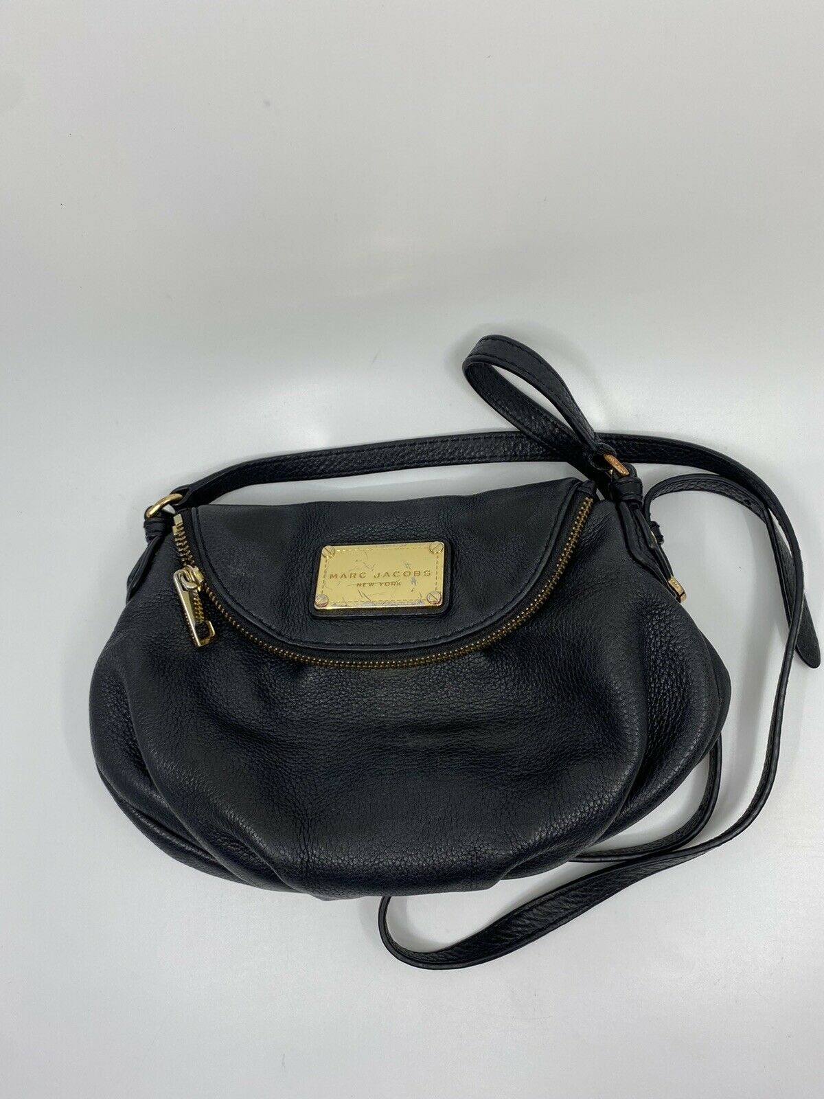 Marc Jacobs Medium Size Black Leather Crossbody