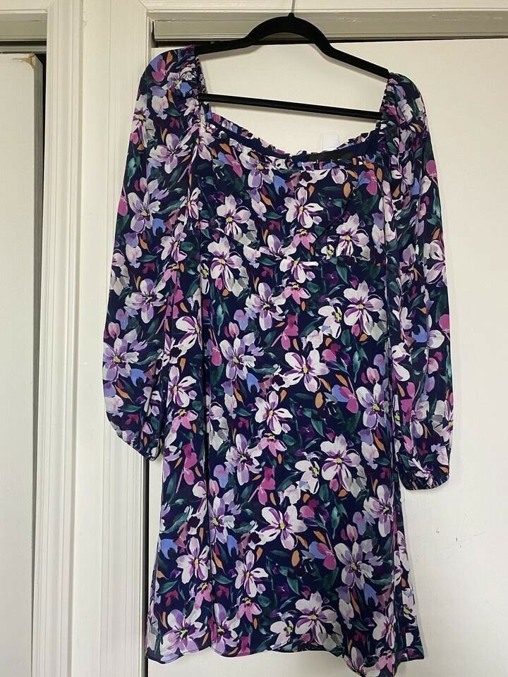 nicole miller purple new floral msrp