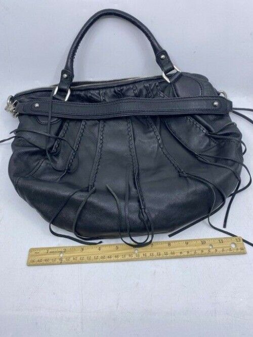 Botkier Taylor Satchel Black Leather Shoulder Bag