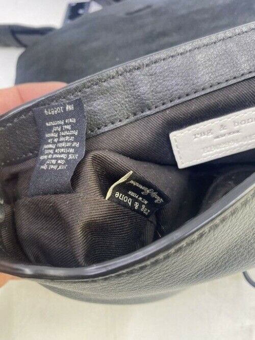 Rag And Bone Mini Enfield Genuine Calf Hair Leapord Leather Cross Body Bag