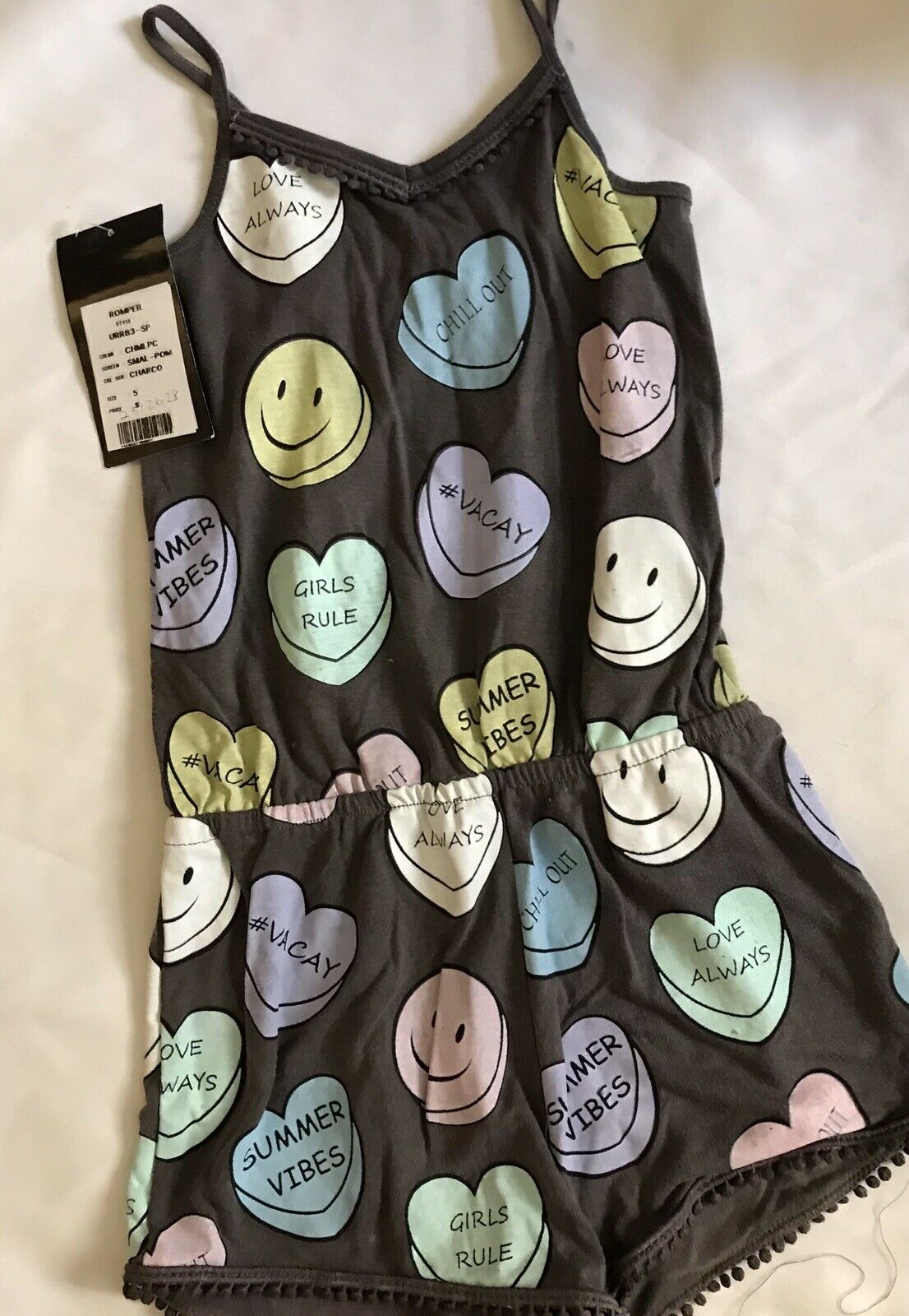 NWT! FLOWERS By ZOE Romper Girls Sz 5