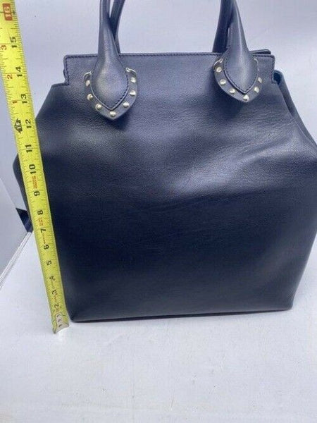 Emilio Pucci Medium City Marquise Top Handle Black Leather Shoulder Bag