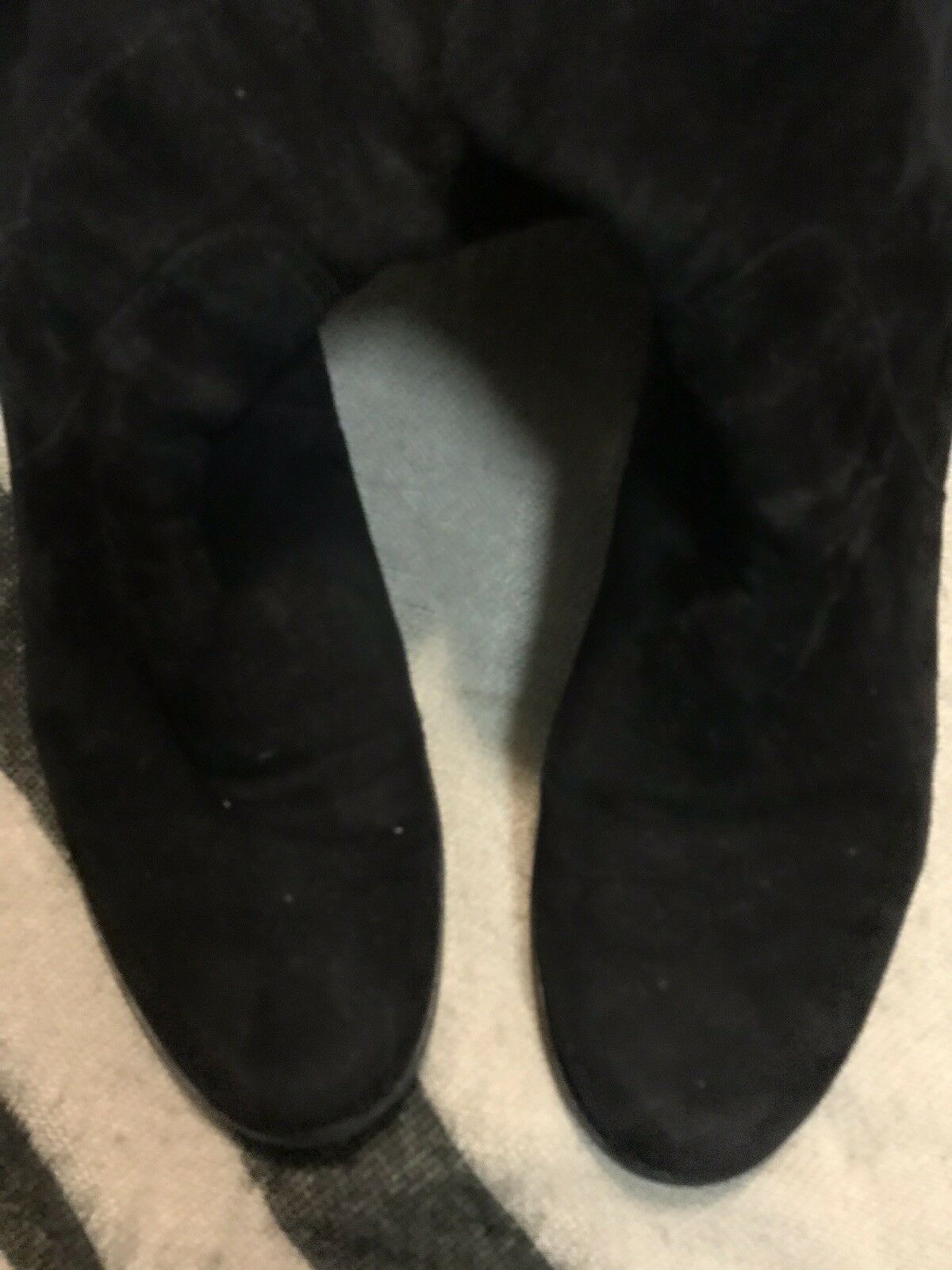 Stuart Weitzman Allserve Black Suede Over The Knee Boots Size 6.5M Msrp $695