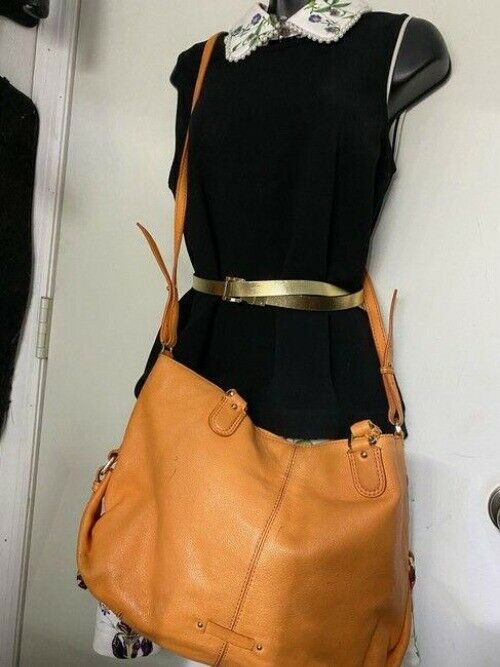 cole haan crossbody xl crossbody orange leather shoulder bag