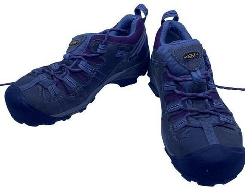 Keen Tan Purple Gray Lace Up Work Bootsbooties Size Us