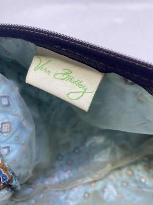 Vera Bradley Brown Pre Loved Cosmetic Bag