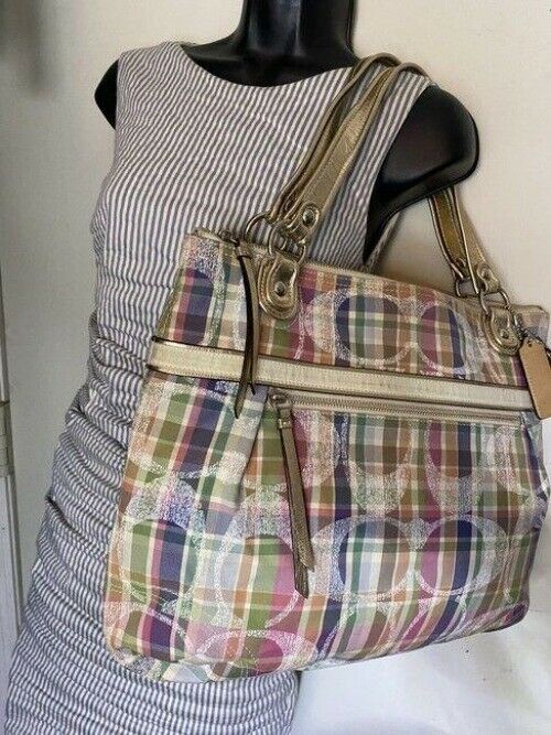 coach crossbody crossbodyshoulder msrp multicolor fabric shoulder bag