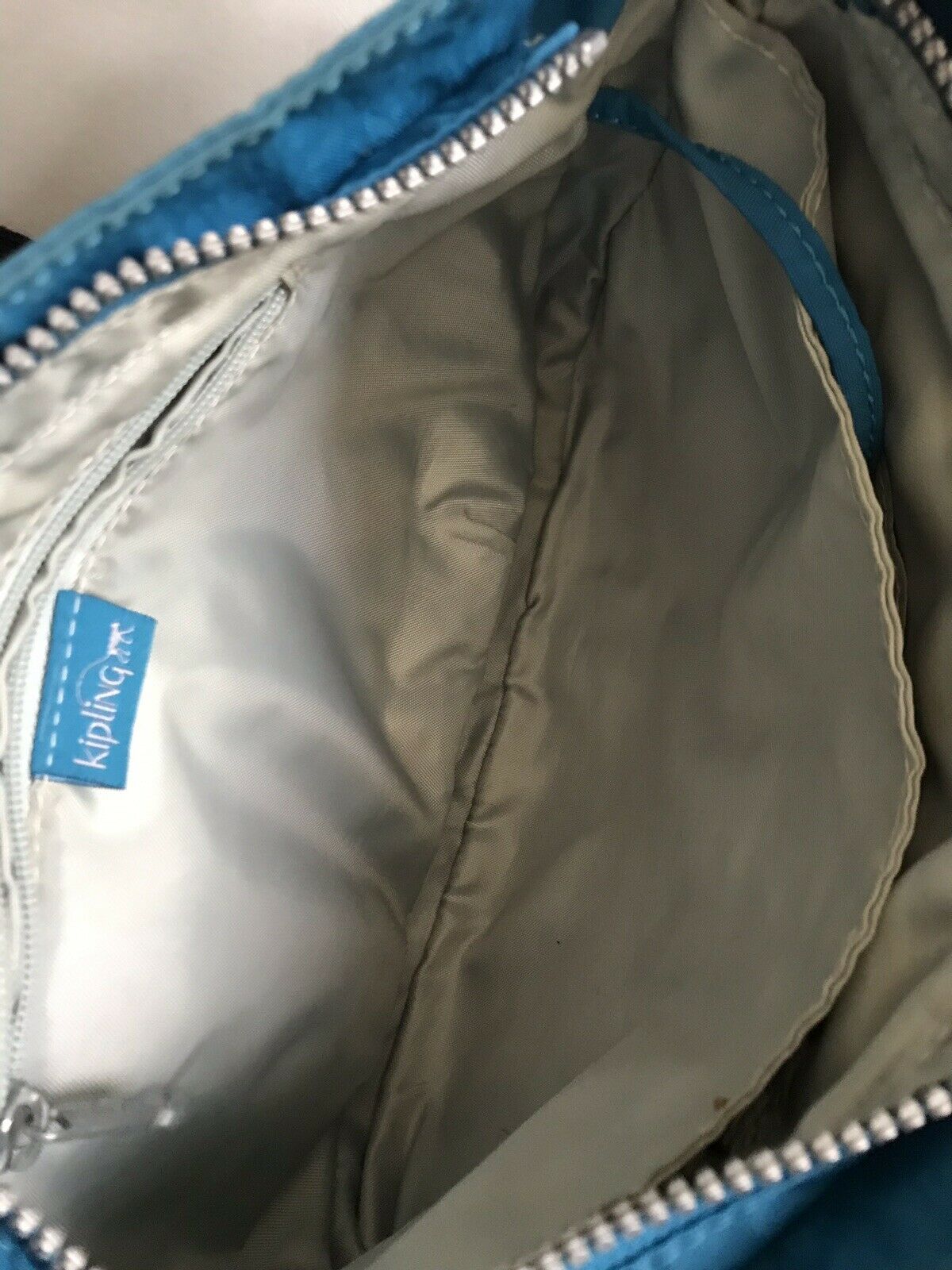 KIPLING Small Bright Blue Nylon Crossbody Bag