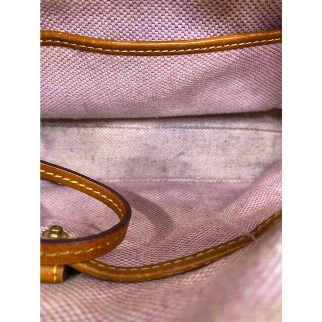 dooney and bourke tan brown leather cross body bag