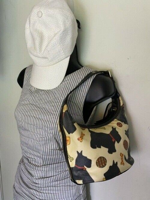 Dooney And Bourke Dog And Bone Multicolor Coated Canvas Tote