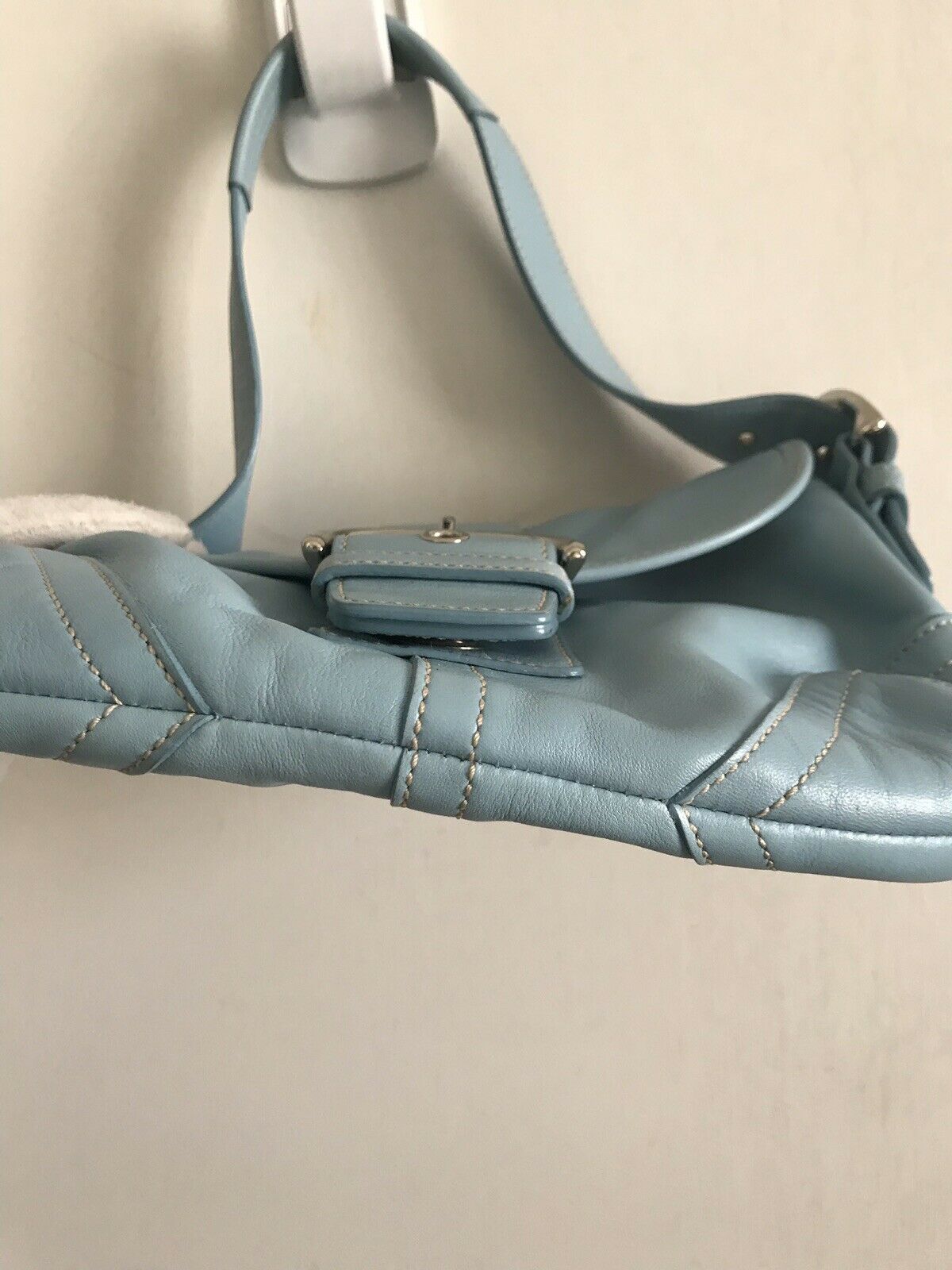 COACH Blue Leather Hangbag