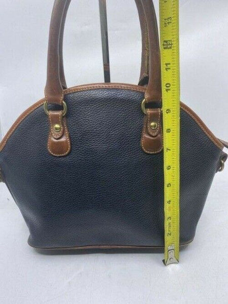 coach shoulder bag vintage handbag great find black brown leather tote