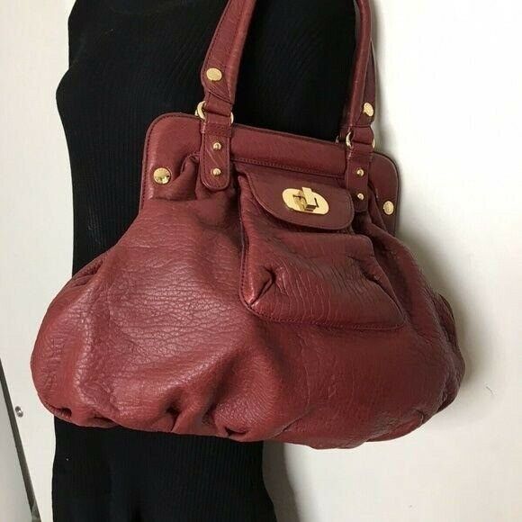 BADGLEY MISCHKA Red Leather Shoulder Bag