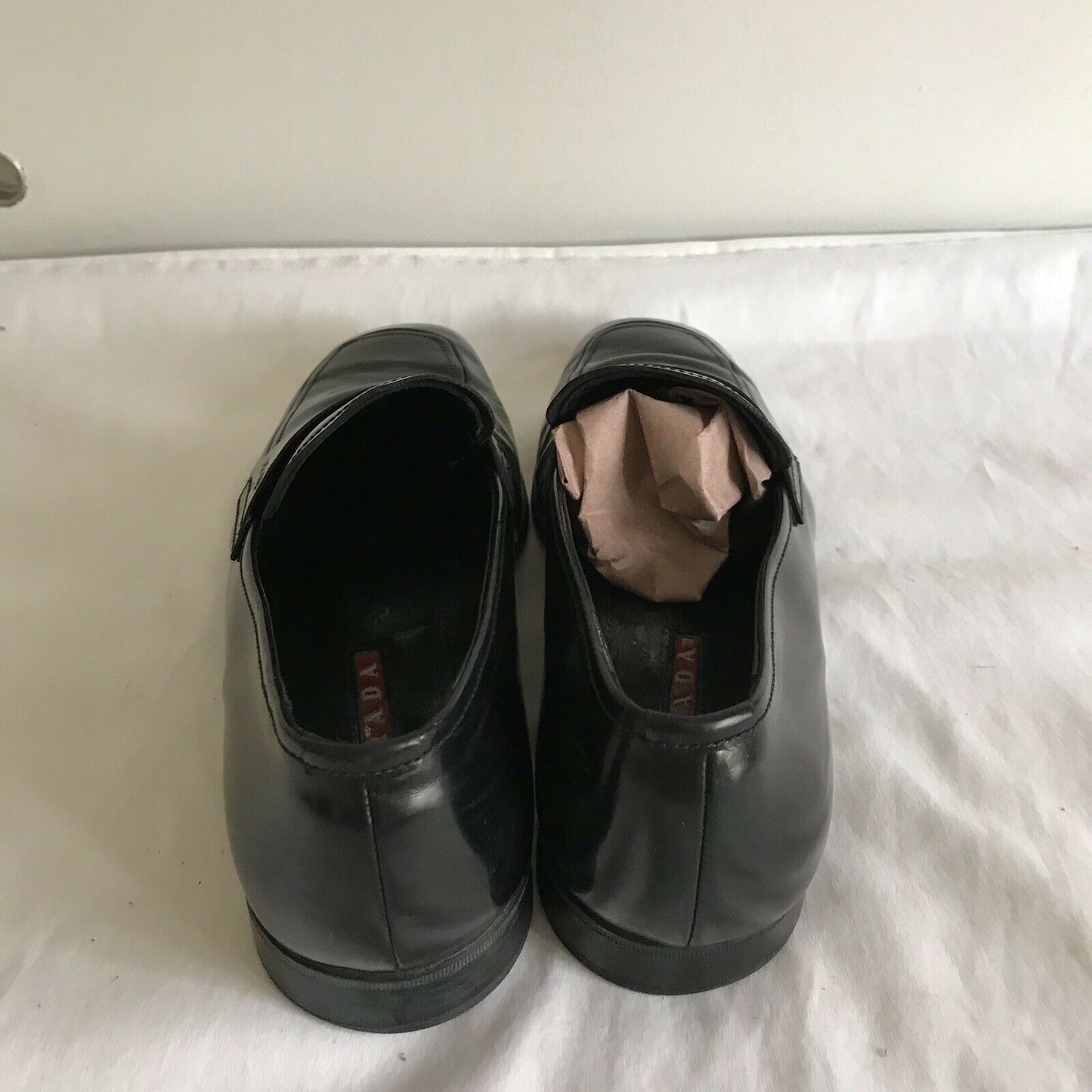 PRADA mens Leather Dress Shoes 6.5