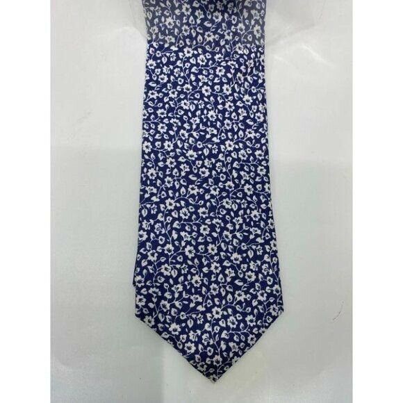 New! BONOBOS Navy White Creeper Premium Neck Tie