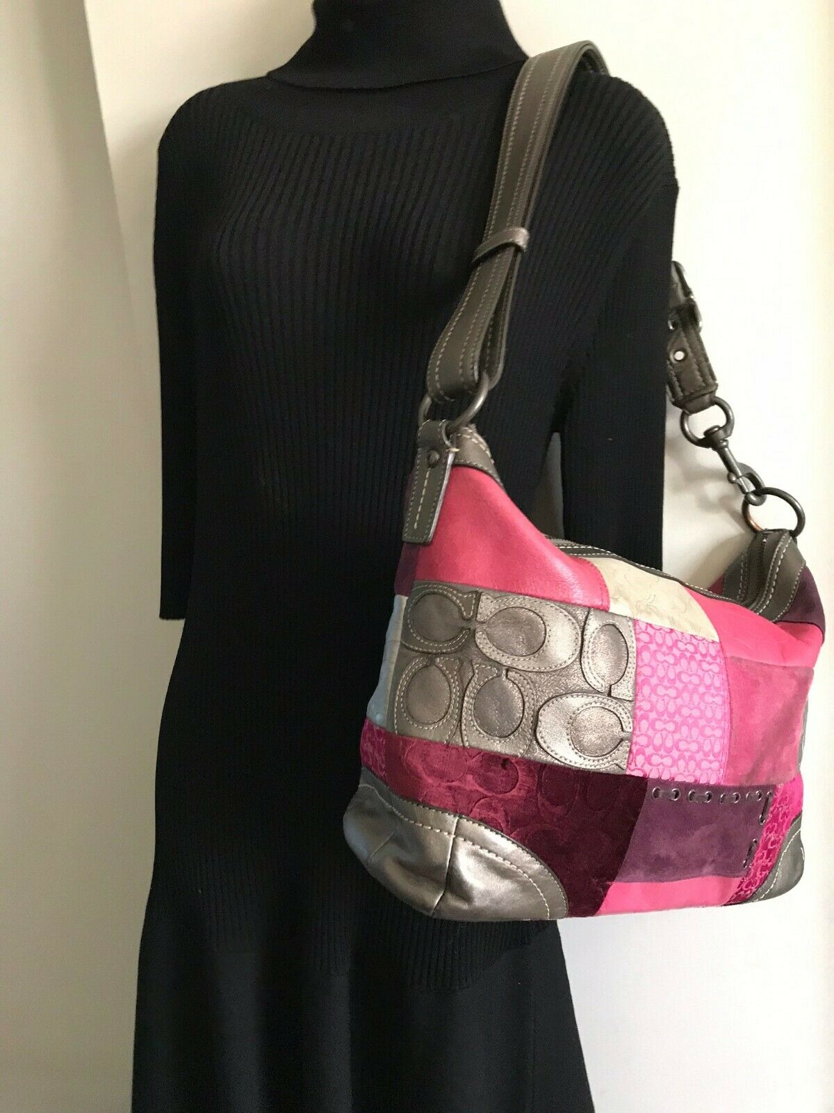 Coach Suede Shoulder Bag