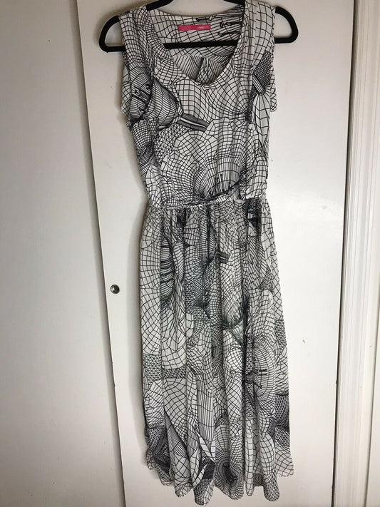 Pinkyotto Abstract Print Long  Dress