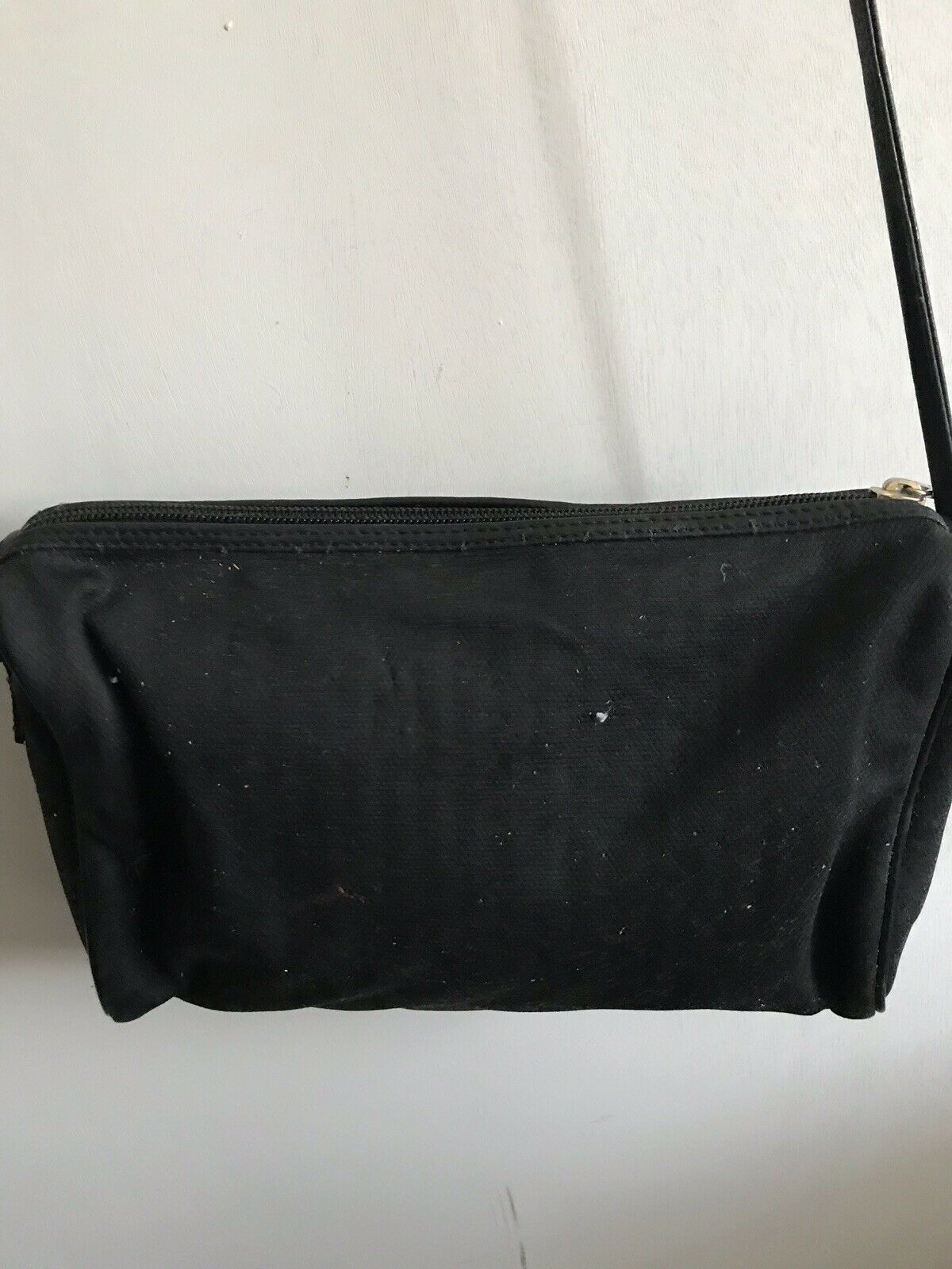 FENDI Vintage Small Black Stripe Crossbody Bag