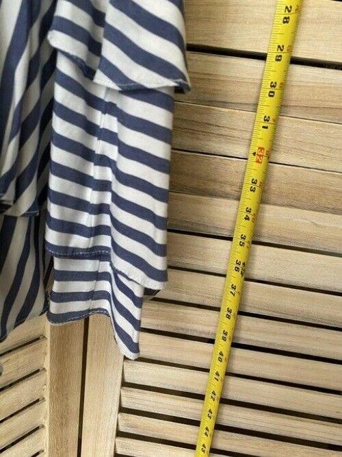 Nicole miller navy white new stripe msrp small short casual dress