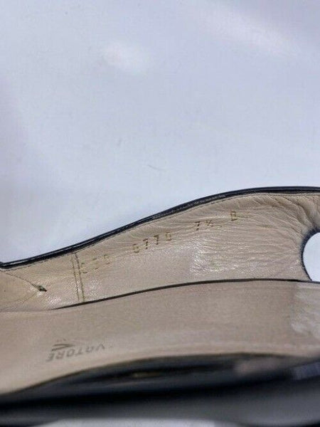 Salvatore Ferragamo Black Mara Bow Pumps Size Us