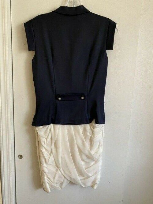 Black Off White Runway Sample Short Casual Dress