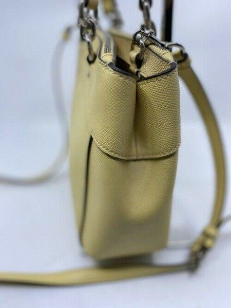 Coach medium yellow leather cross body bag