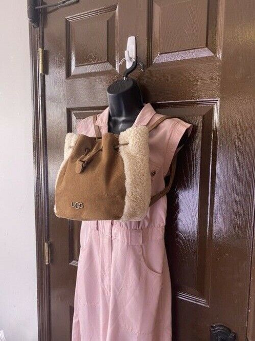 Ugg Australia Fey Mini Convertible Chestnut Brown Suede Backpack
