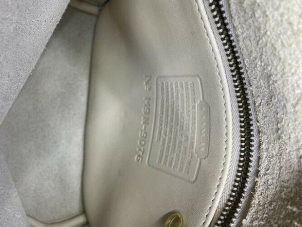coach vintage rare beige leather cross body bag