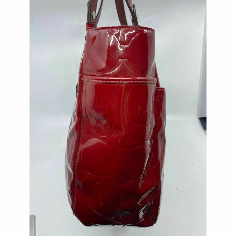 COACH Large Patent Red Shoulder Bag