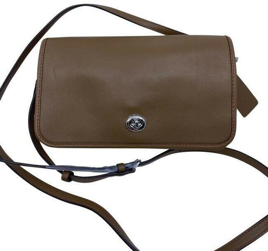 coach vintage caramel leather cross body bag