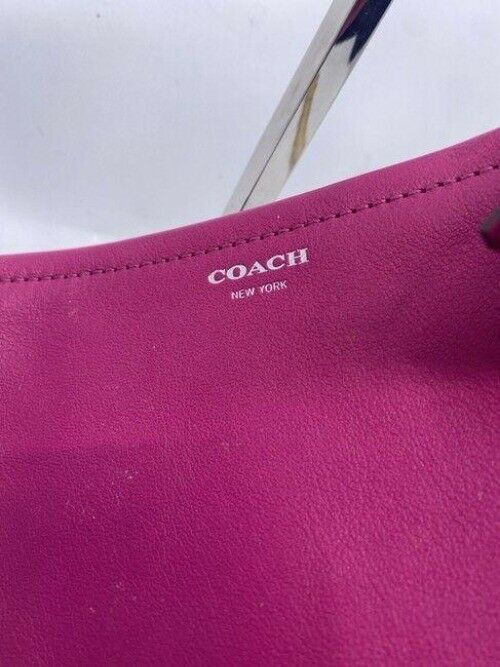 Coach Oversized Pink Leather Wristlet