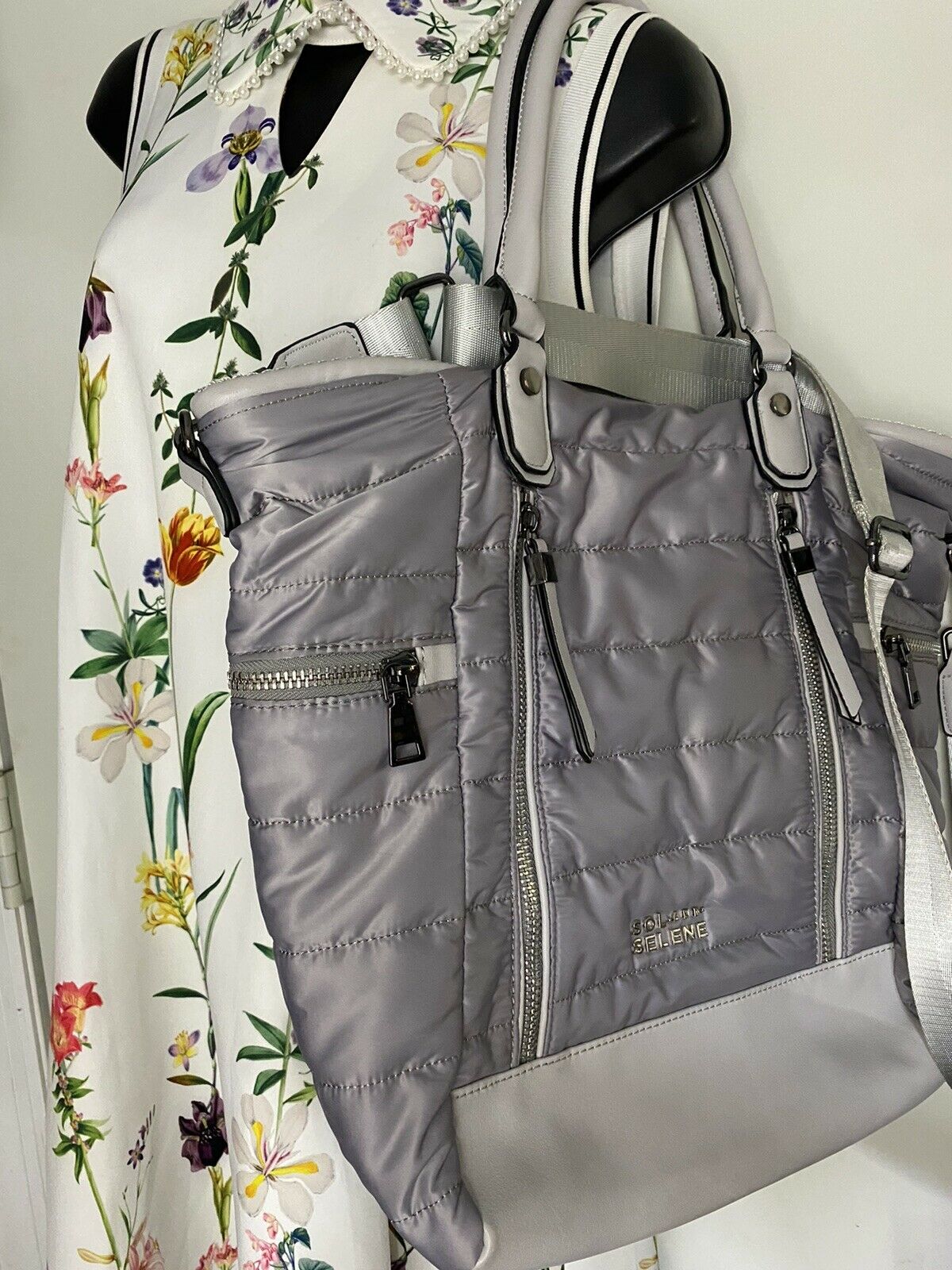SOL & SELENE Large Quilted crossbody bag