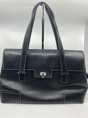LAMBERTSON TRUEX Black Leather Classic handbag