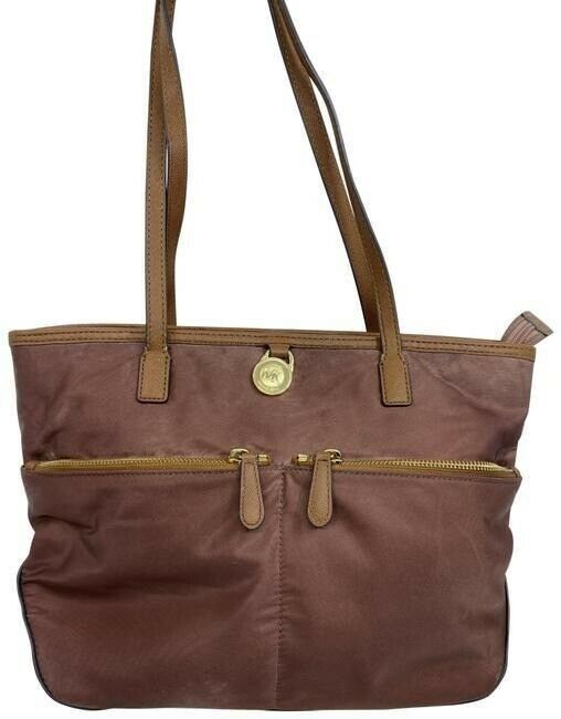 michael kors bag medium bronze brown nylon tote