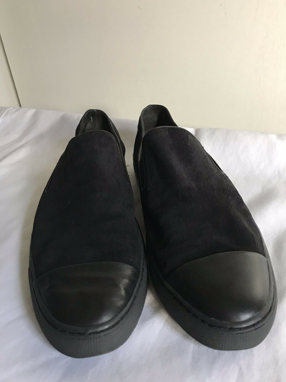 Vince Black Suede Loafers Size 9